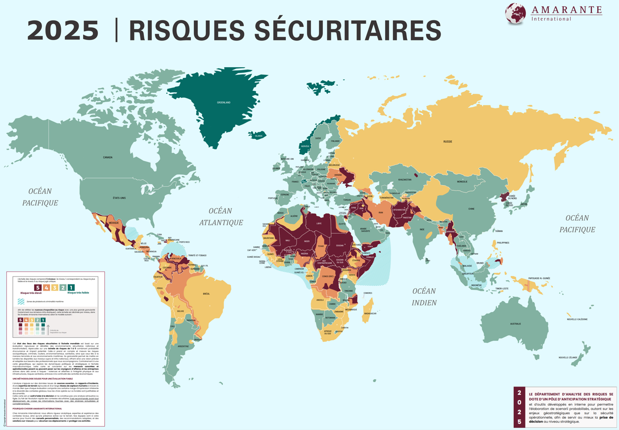 Carte des risques 2025